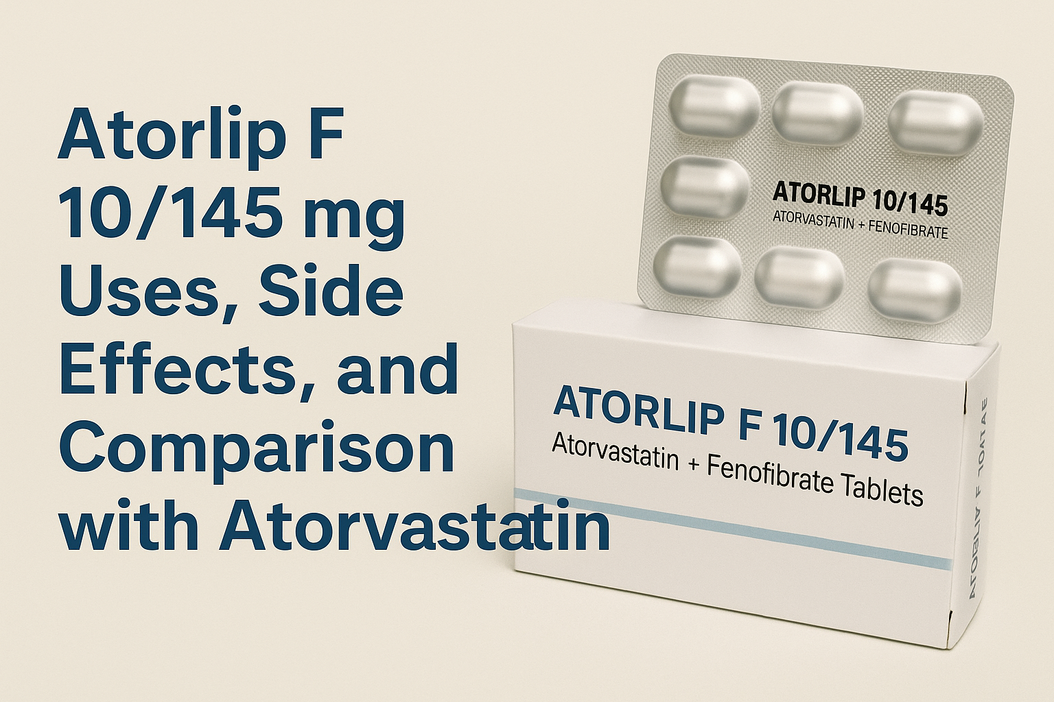 Atorlip F 10145 mg Uses, Side Effects, and Comparison with Atorvastatin