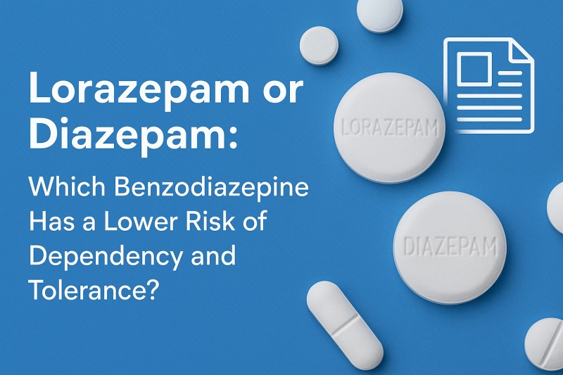 Lorazepam or Diazepam: Which Benzodiazepine Has a Lower Risk of Dependency and Tolerance?