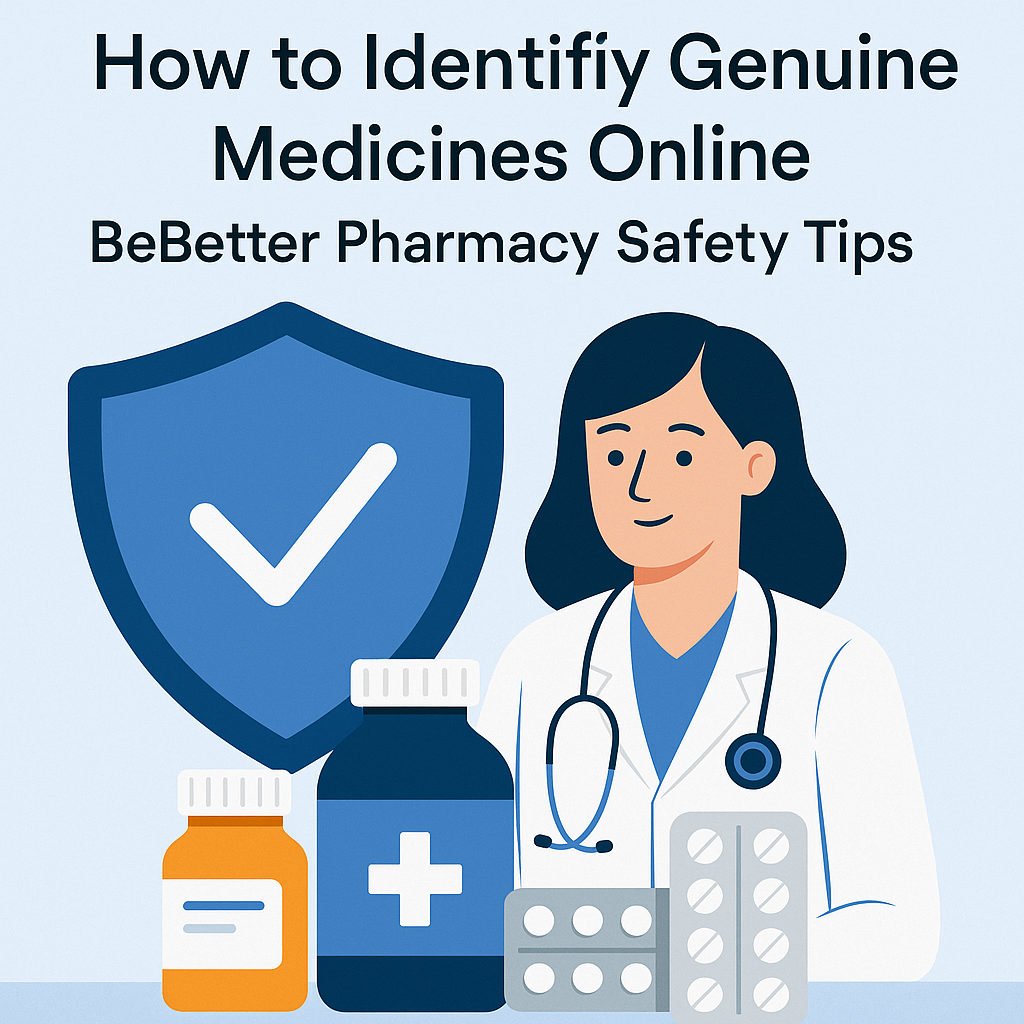 How to Identify Genuine Medicines Online – BeBetter Pharmacy Safety Tips