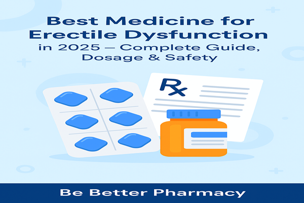 Best Medicine for Erectile Dysfunction in 2025 – Complete Guide, Dosage & Safety