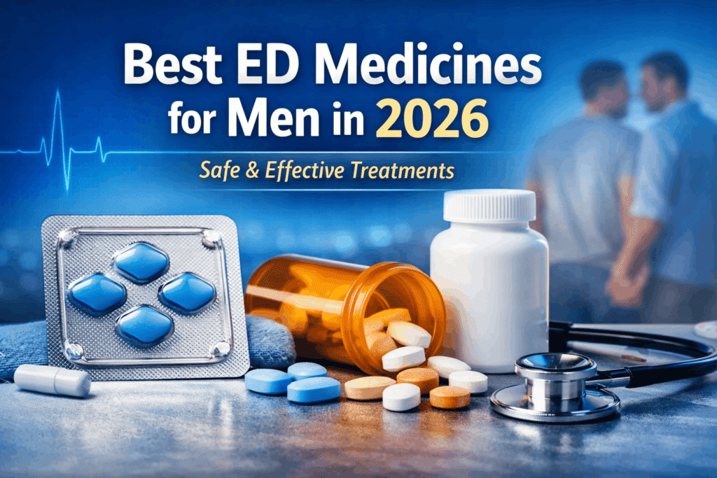 Best ED Medicines for Men in 2026: Complete Guide to Safe and Effective Treatment