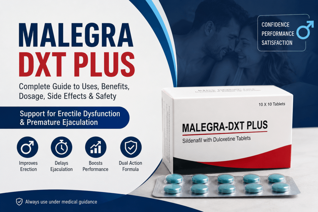 Malegra DXT Plus: Uses, Benefits, Dosage, Side Effects & Safety Guide